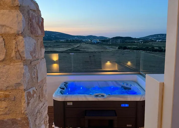 Paros Sea View Eco - Aetherian Ciel Villas, Niso Tatil Evi Mármara